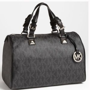 Michael kors Grayson grey black bag